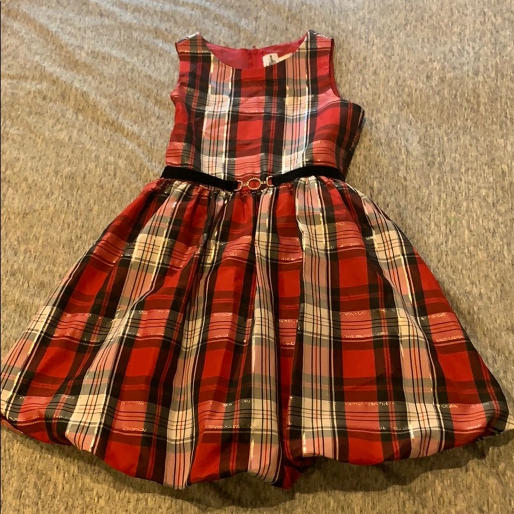 Girl’s Plaid Holiday Dress